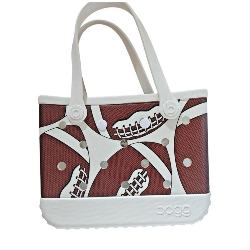 Bogg Bag Football "Fair Catch" Football Design NWTS Sports Mom Sz Baby Medium